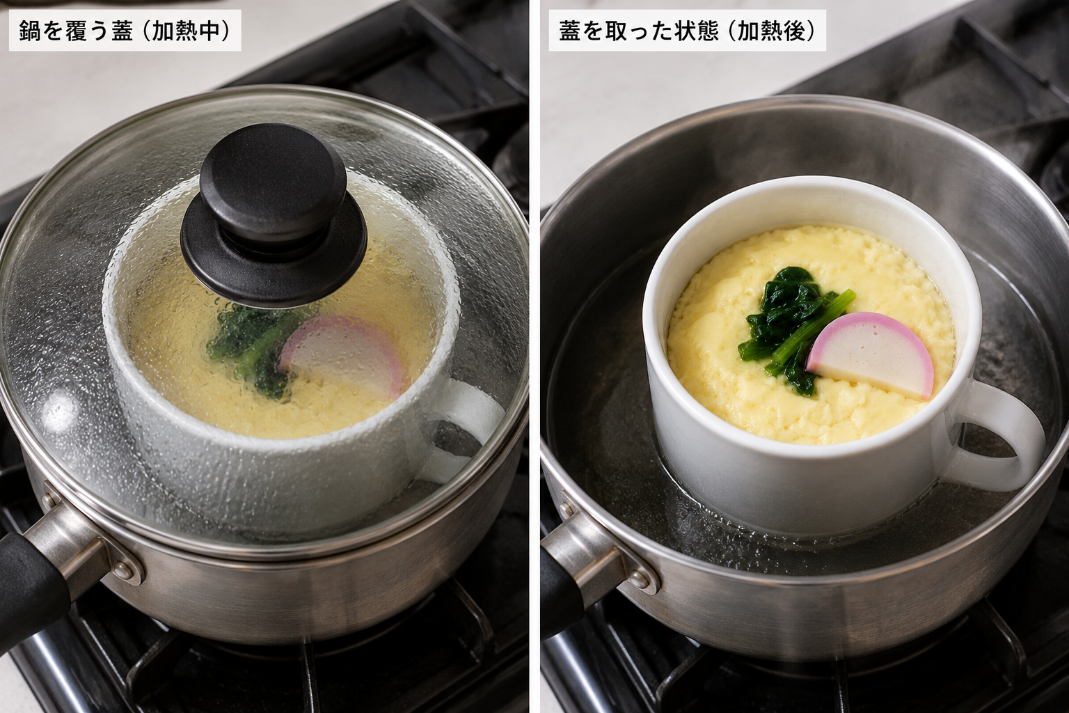 マグカップ茶碗蒸し 簡単レシピ 一人暮らし